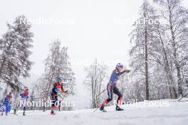 06.01.2024, Val di Fiemme, Italy (ITA): Victoria Carl (GER), Katharina Hennig (GER), (l-r)  - FIS world cup cross-country, tour de ski, mass, Val di Fiemme (ITA). www.nordicfocus.com. © Barbieri/NordicFocus. Every downloaded picture is fee-liable.