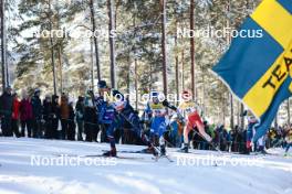 17.03.2024, Falun, Sweden (SWE): Kaidy Kaasiku (EST), Nadine Faehndrich (SUI), (l-r)  - FIS world cup cross-country, mass, Falun (SWE). www.nordicfocus.com. © Modica/NordicFocus. Every downloaded picture is fee-liable.