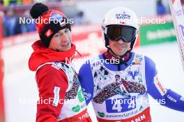 28.01.2024, Bad Mitterndorf, Germany (GER): Kamil Stoch (POL), Piotr Zyla (POL), (l-r)  - FIS world championships ski flying men, team HS235, Bad Mitterndorf (GER). www.nordicfocus.com. © Thibaut/NordicFocus. Every downloaded picture is fee-liable.