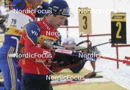 16.03.2005, Khanty-Mansiysk, Russia (RUS) Ole Einar Bjoerndalen (NOR) - IBU World Cup Biathlon, sprint men, Khanty-Mansiysk (RUS). www.nordicfocus.com. © Furtner/NordicFocus. Every downloaded picture is fee-liable.