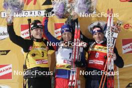 13.03.2005, Hochfilzen, Austria (AUT) Sven Fischer (GER), Ole Einar Bjoerndalen (NOR), Raphael Poiree (FRA), (l-r) - IBU World Championships Biathlon, mass start men, Hochfilzen (AUT). www.nordicfocus.com. © Furtner/NordicFocus. Every downloaded picture is fee-liable.