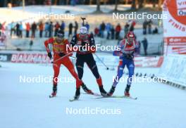 Biathlon - IBU World Cup Biathlon pursuit men 15km - Ostersund (SWE): Raphael Poiree (FRA), Ole Einar Bjoerndalen (NOR), Dmitri Iarochenko (RUS). www.nordicfocus.com. © Manzoni/NordicFocus. Every downloaded picture is fee-liable.