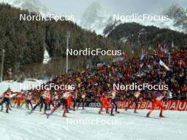 22.01.2006, Antholz-Anterselva, Italy (ITA) Julien Robert (FRA), Rene Laurent Vuillermoz (ITA), Ricco Gross (GER), Vincent Defrasne (FRA), Sven Fischer (GER), Halvard Hanevold (NOR), Maxim Tchoudov (RUS), Michael Roesch (GER), Ole Einar Bjoerndalen (NOR), (l-r) - IBU World Cup Biathlon, mass start men, Antholz-Anterselva (ITA). www.nordicfocus.com. © Manzoni/NordicFocus. Every downloaded picture is fee-liable.