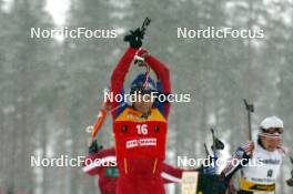 18.03.2006, Kontiolahti, Finland (FIN) Ole Einar Bjoerndalen (NOR) - IBU World Cup Biathlon, pursuit men, Kontiolahti (FIN). www.nordicfocus.com. © Manzoni/NordicFocus. Every downloaded picture is fee-liable.