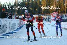 Biathlon - IBU World Cup Biathlon pursuit men 15km - Ostersund (SWE): Raphael Poiree (FRA), Ole Einar Bjoerndalen (NOR), Dmitri Iarochenko (RUS). www.nordicfocus.com. © Manzoni/NordicFocus. Every downloaded picture is fee-liable.