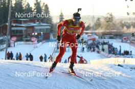 Biathlon - IBU World Cup Biathlon pursuit men 15km - Ostersund (SWE): Ole Einar Bjoerndalen (NOR).