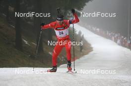 Biathlon - IBU World Cup Biathlon sprint men 10km in the Rennsteig-Arena - Oberhof (GER): Ole Einar Bjoerndalen (NOR).