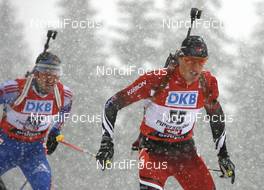 Biathlon - IBU World Cup Biathlon pursuit men 12.5km - Hochfilzen (AUT): David Leoni (CAN).
