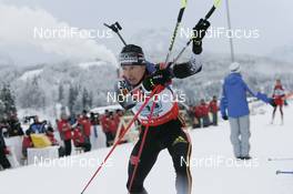 Biathlon - IBU World Cup Biathlon Hochfilzen AUT, 4x7.5km Relay men: Andreas Birnbacher GER
