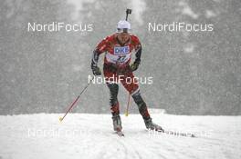 Biathlon - IBU World Cup Biathlon pursuit men 12.5km - Hochfilzen (AUT): Robin Clegg (CAN).