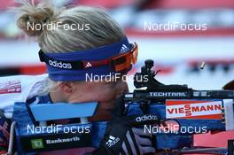 Biathlon - IBU World Cup Biathlon sprint women 7.5km - Hochfilzen (AUT): Tracy Barnes (USA).