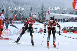 Biathlon - IBU World Cup Biathlon relay men 4x7.5km - Hochfilzen (AUT): Michael Roesch (GER), Alexander Wolf (GER).