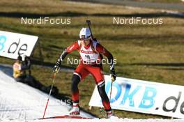 Biathlon - IBU World Cup Biathlon sprint women 7.5km - Hochfilzen (AUT): Zina Kocher (CAN).