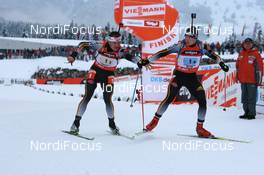Biathlon - IBU World Cup Biathlon relay men 4x7.5km - Hochfilzen (AUT): Sven Fischer (GER), Andreas Birnbacher (GER).