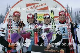 Cross-Country - FIS World Cup Cross Country men 4x10km relay - Gaellivare (SWE): Tobias Angerer, Franz Goering, Jens Filbrich, Axel Teichmann