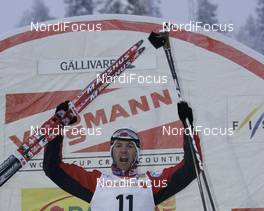 Cross-Country - FIS World Cup Cross Country men 15km Free technique - Gaellivare (SWE): 1. Ole Einar Bjoerndalen NOR