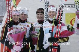 Cross-Country - FIS World Cup Cross Country women 4x5km relay - Gaellivare (SWE): Evi Sachenbacher, Manuela Henkel, Katrin Zeller,  Claudia Kuenzel 