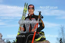 16.03.2008, Holmenkollen, Norway (NOR): Magdalena Neuner (GER) - IBU World Cup biathlon, photoshooting, Holmenkollen (NOR). www.nordicfocus.com. c Manzoni/NordicFocus. Every downloaded picture is fee-liable.