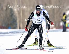 25.02.2012, Erzurum, Turkey (TUR): Jonas Baumann (SUI), Atomic, Leki, Odlo, Casco - FIS junior world ski championships cross-country, skiathlon men U23, Erzurum (TUR). www.nordicfocus.com. © Felgenhauer/NordicFocus. Every downloaded picture is fee-liable.