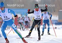 25.02.2012, Erzurum, Turkey (TUR): Jonas Baumann (SUI), Madshus, Odlo, Leki - FIS junior world ski championships nordic combined, individual gundersen HS108/10km, Erzurum (TUR). www.nordicfocus.com. © Felgenhauer/NordicFocus. Every downloaded picture is fee-liable.