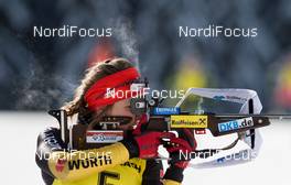 27.01.2013, Obertillach, Austria (AUT): Franziska PREUSS (GER) - IBU Youth and Junior world ski championships biathlon, pursuit women, Obertillach (AUT). www.nordicfocus.com. © Wukits/NordicFocus. Every downloaded picture is fee-liable.