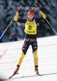 27.01.2013, Obertillach, Austria (AUT): Franziska PREUSS (GER) - IBU Youth and Junior world ski championships biathlon, pursuit women, Obertillach (AUT). www.nordicfocus.com. © Wukits/NordicFocus. Every downloaded picture is fee-liable.