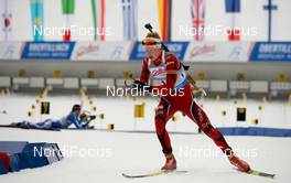 01.02.2013, Obertillach, Austria (AUT): Johannes Thingnes BOE (NOR) - IBU Youth and Junior world ski championships biathlon, relay men, Obertillach (AUT). www.nordicfocus.com. © Wukits/NordicFocus. Every downloaded picture is fee-liable.