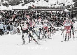 11.01.2015, Oberhof, Germany (GER): Martin Fourcade (FRA), Anton Shipulin (RUS), Johannes Thingnes Boe (NOR) - IBU world cup biathlon, mass men, Oberhof (GER). www.nordicfocus.com. © Manzoni/NordicFocus. Every downloaded picture is fee-liable.