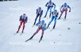 27.11.2015, Ruka, Finland (FIN): Eirik Brandsdal (NOR), Sergey Ustiugov (RUS), (l-r)  - FIS world cup cross-country, individual sprint, Ruka (FIN). www.nordicfocus.com. © Felgenhauer/NordicFocus. Every downloaded picture is fee-liable.