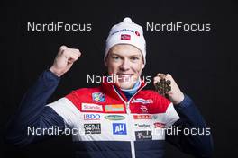 23.02.2017, Lahti, Finland (FIN): Johannes Hoesflot Klaebo (NOR) - FIS nordic world ski championships, cross-country, medals, Lahti (FIN). www.nordicfocus.com. © NordicFocus. Every downloaded picture is fee-liable.