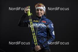 26.11.2017, Oestersund, Sweden, (SWE): Darya Yurkevich (BLR) - IBU world cup biathlon, photoshooting, Oestersund (SWE). www.nordicfocus.com. © Manzoni/NordicFocus. Every downloaded picture is fee-liable.