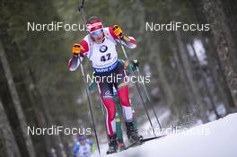 06.12.2018, Pokljuka, Slovenia (SLO): Simon Eder (AUT) - IBU world cup biathlon, individual men, Pokljuka (SLO). www.nordicfocus.com. © Manzoni/NordicFocus. Every downloaded picture is fee-liable.