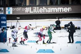 30.11.2018, Lillehammer, Norway (NOR): Viktor Thorn (SWE), Alex Harvey (CAN), Dominik Baldauf (AUT), Francesco De Fabiani (ITA), (l-r)  - FIS world cup cross-country, individual sprint, Lillehammer (NOR). www.nordicfocus.com. © Modica/NordicFocus. Every downloaded picture is fee-liable.