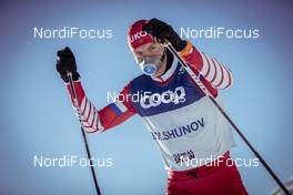 14.12.2018, Davos, Switzerland (SUI): Alexander Bolshunov (RUS) - FIS world cup cross-country, training, Davos (SUI). www.nordicfocus.com. © Modica/NordicFocus. Every downloaded picture is fee-liable.