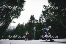 30.12.2018, Toblach, Italy (ITA): Teresa Stadlober (AUT), Heidi Weng (NOR), (l-r)  - FIS world cup cross-country, tour de ski, 10km women, Toblach (ITA). www.nordicfocus.com. © Modica/NordicFocus. Every downloaded picture is fee-liable.