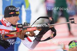 16.01.2019, Ruhpolding, Germany (GER): Julian Eberhard (AUT) -  IBU world cup biathlon, training, Ruhpolding (GER). www.nordicfocus.com. © Tumashov/NordicFocus. Every downloaded picture is fee-liable.