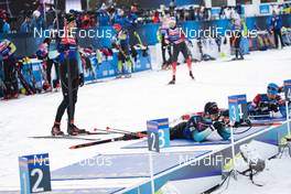 23.01.2019, Antholz, Italy (ITA): Martin Fourcade (FRA), Simon Fourcade (FRA), (l-r) -  IBU world cup biathlon, training, Antholz (ITA). www.nordicfocus.com. © Manzoni/NordicFocus. Every downloaded picture is fee-liable.