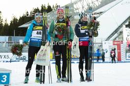 21.03.2019, Holmenkollen, Oslo, Norway (NOR): Celia Aymonier (FRA), Denise Herrmann (GER), Marte Olsbu Roeiseland (NOR), (l-r), (l-r) - IBU world cup biathlon, sprint women, Oslo (NOR). www.nordicfocus.com. © Manzoni/NordicFocus. Every downloaded picture is fee-liable.