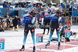 20.03.2019, Oslo, Norway (NOR): Simon Desthieux (FRA), Antonin Guigonnat (FRA), (l-r) - IBU world cup biathlon, training, Oslo (NOR). www.nordicfocus.com. © Manzoni/NordicFocus. Every downloaded picture is fee-liable.