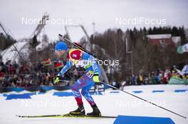 20.02.2019, Minsk-Raubichi, Belarus (BLR): Maxim Tsvetkov (RUS) - IBU Open European championships biathlon, individual men, Minsk-Raubichi (BLR). www.nordicfocus.com. © Manzoni/NordicFocus. Every downloaded picture is fee-liable.