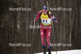 20.02.2019, Minsk-Raubichi, Belarus (BLR): Andrejs Rastorgujevs (LAT) - IBU Open European championships biathlon, individual men, Minsk-Raubichi (BLR). www.nordicfocus.com. © Manzoni/NordicFocus. Every downloaded picture is fee-liable.