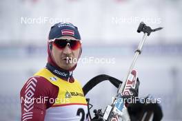 20.02.2019, Minsk-Raubichi, Belarus (BLR): Andrejs Rastorgujevs (LAT) - IBU Open European championships biathlon, individual men, Minsk-Raubichi (BLR). www.nordicfocus.com. © Manzoni/NordicFocus. Every downloaded picture is fee-liable.