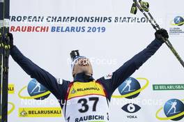 20.02.2019, Minsk-Raubichi, Belarus (BLR): Krasimir Anev (BUL) - IBU Open European championships biathlon, individual men, Minsk-Raubichi (BLR). www.nordicfocus.com. © Manzoni/NordicFocus. Every downloaded picture is fee-liable.