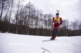 20.02.2019, Minsk-Raubichi, Belarus (BLR): Karol Dombrovski (LTU) - IBU Open European championships biathlon, individual men, Minsk-Raubichi (BLR). www.nordicfocus.com. © Manzoni/NordicFocus. Every downloaded picture is fee-liable.