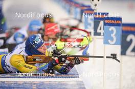16.03.2019, Oestersund, Sweden (SWE): Sebastian Samuelsson (SWE) - IBU world championships biathlon, relay men, Oestersund (SWE). www.nordicfocus.com. © Tumashov/NordicFocus. Every downloaded picture is fee-liable.