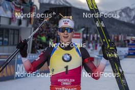 14.12.2019, Hochfilzen, Austria (AUT): Johannes Thingnes Boe (NOR) - IBU world cup biathlon, pursuit men, Hochfilzen (AUT). www.nordicfocus.com. © Nico Manzoni/NordicFocus. Every downloaded picture is fee-liable.