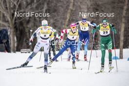 22.03.2019, Quebec, Canada (CAN): Sandra Ringwald (GER), Frida Karlsson (SWE), Sadie Bjornsen (USA), Nadine Faehndrich (SUI), (l-r)  - FIS world cup cross-country, individual sprint, Quebec (CAN). www.nordicfocus.com. © Modica/NordicFocus. Every downloaded picture is fee-liable.