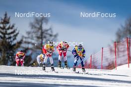 23.02.2019, Seefeld, Austria (AUT): Krista Parmakoski (FIN), Heidi Weng (NOR), (l-r)  - FIS nordic world ski championships, cross-country, skiathlon women, Seefeld (AUT). www.nordicfocus.com. © Modica/NordicFocus. Every downloaded picture is fee-liable.