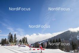 23.02.2019, Seefeld, Austria (AUT): Therese Johaug (NOR), Ingvild Flugstad Oestberg (NOR), Natalia Nepryaeva (RUS), (l-r)  - FIS nordic world ski championships, cross-country, skiathlon women, Seefeld (AUT). www.nordicfocus.com. © Modica/NordicFocus. Every downloaded picture is fee-liable.