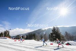 23.02.2019, Seefeld, Austria (AUT): (l-r)  - FIS nordic world ski championships, cross-country, skiathlon women, Seefeld (AUT). www.nordicfocus.com. © Modica/NordicFocus. Every downloaded picture is fee-liable.